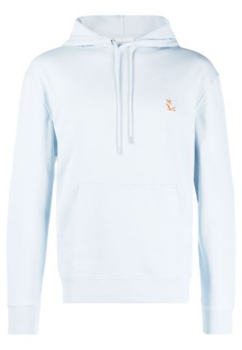 Maison Kitsuné Chillax Fox-motif cotton hoodie - Blu