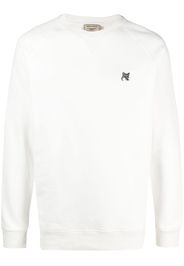 Maison Kitsuné fox-patch cotton sweatshirt - Toni neutri