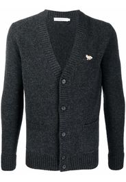 Maison Kitsuné Cardigan con scollo a V - Grigio