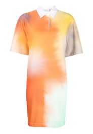 Maison Kitsuné abstract-print polo dress - Arancione