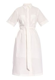 Maison Kitsuné belted cotton shirtdress - Bianco