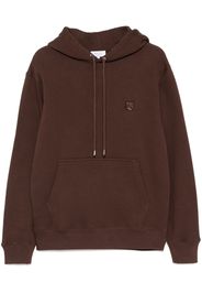 Maison Kitsuné Felpa con applicazione Bold Fox Head - Marrone