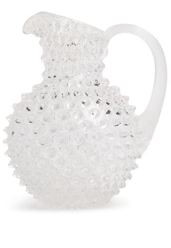 KLIMCHI Hobnail crystal jug - Bianco