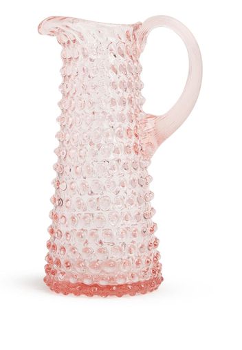 KLIMCHI Hobnail glass tall jug - Rosa