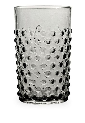 KLIMCHI Hobnail textured-finish tumblers (set of 6) - GREY SMOKE