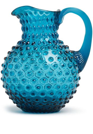 KLIMCHI Hobnail crystal jug - Blu