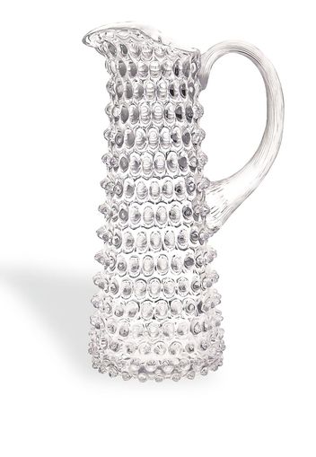 KLIMCHI Caraffa Hobnail con cristalli - Bianco