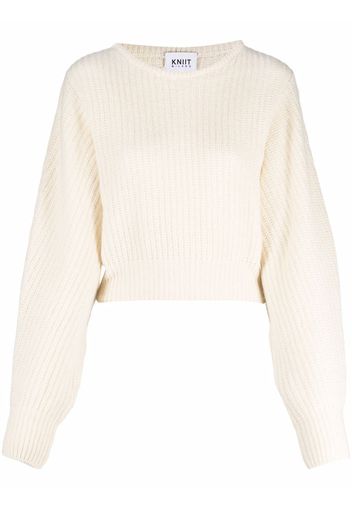 KNIIT MILANO rib-knit jumper - Bianco