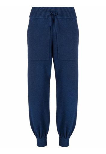 KNIIT MILANO knitted cashmere joggers - Blu