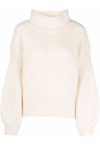 KNIIT MILANO Ruben waffle-knit cashmere jumper - Bianco