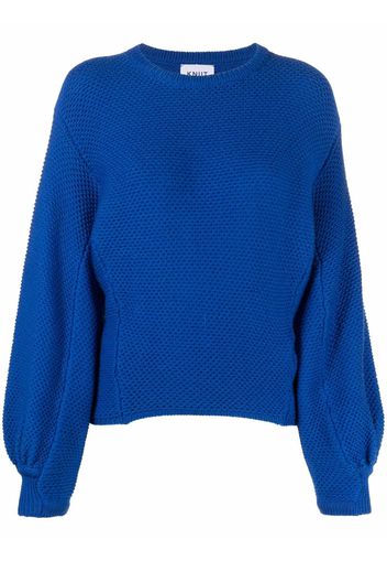 KNIIT MILANO crew neck knitted jumper - Blu