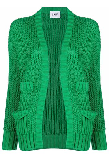 KNIIT MILANO tricot-knit cardigan - Verde