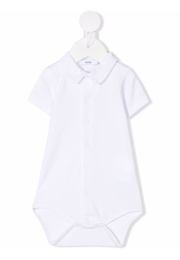 Knot Short sleeve classic collar body - Bianco