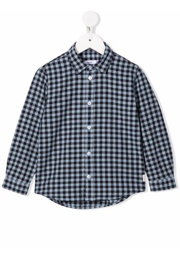 Knot Camicia a quadri Kentaro - Blu