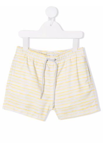 Knot striped swim shorts - Giallo