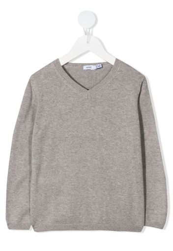 Knot v-neck jumper - Grigio