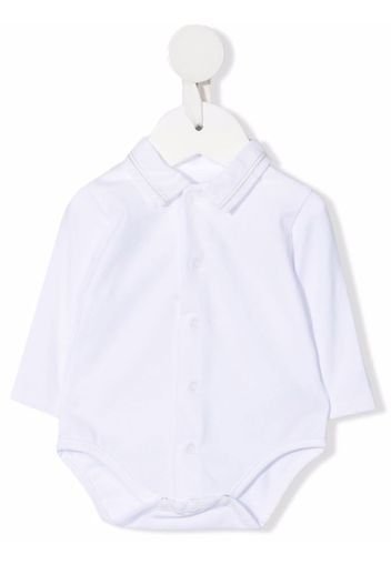 Knot Tutina con colletto a camicia - Bianco