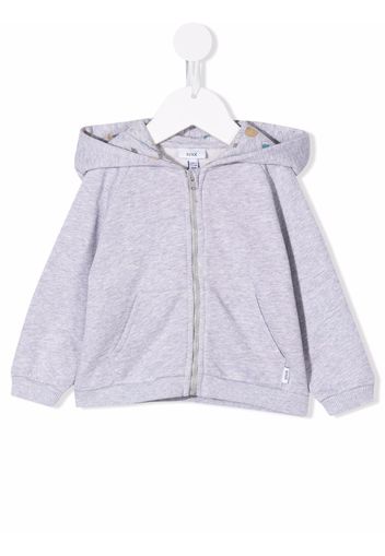 Knot zip-up hooded jacket - Grigio