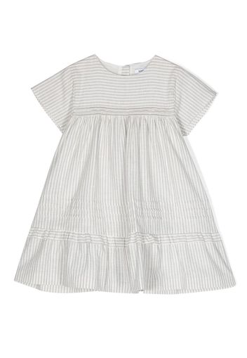 Knot Mindy stripe-pattern casual dress - Toni neutri