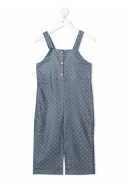 Knot Kiku polka-dot print jumpsuit - Blu