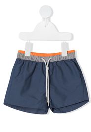 Knot colour-panelled swim shorts - Blu