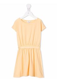 Knot striped belted T-shirt dress - Giallo