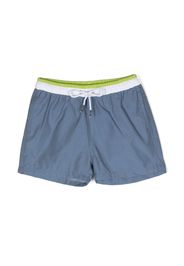 Knot Parker drawstring-waistband swin shorts - Blu