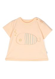 Knot graphic-print short-sleeve T-shirt - Arancione