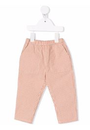 Knot Brake Micro checks-print trousers - Marrone