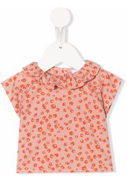 Knot Blusa a fiori - Arancione