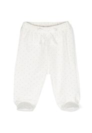 Knot Pantaloni Homer a pois - Bianco