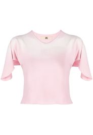 KNWLS Storm ombré flutter-sleeve T-shirt - Rosa