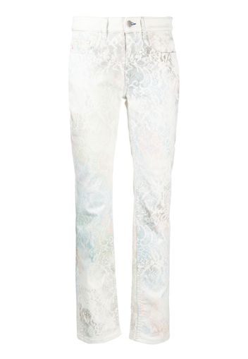 Koché Jeans skinny con stampa - Bianco