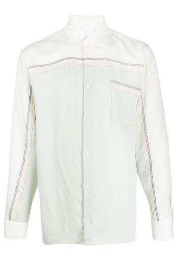 Koché Camicia con bordo di pizzo - Verde