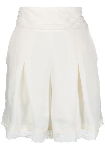 Koché Shorts con pieghe - Bianco