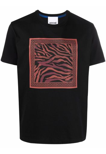 Koché tiger-print T-shirt - Nero