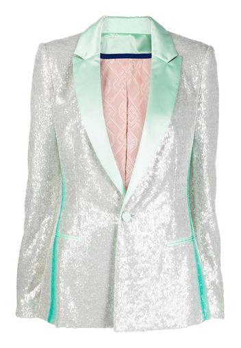 Koché sequinned gradient blazer - Verde