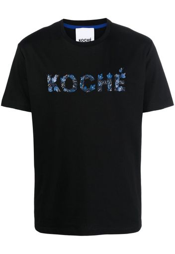 Koché T-shirt con decorazione - Nero