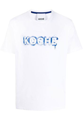 Koché stencil-logo print T-shirt - Bianco
