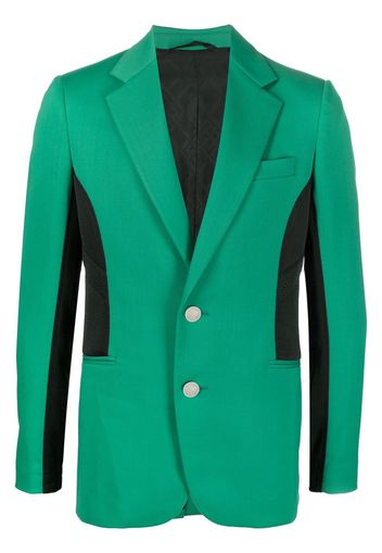 Koché colour-block single-breasted blazer - Verde