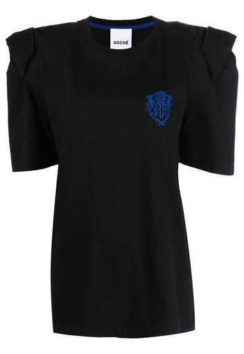 Koché embroidered-logo detail T-shirt - Nero