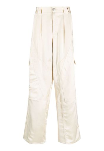 Koché cargo-pockets pleated trousers - Toni neutri