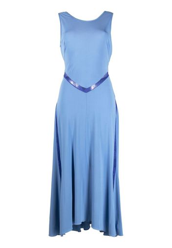 Koché lace-trim sleeveless maxi dress - Blu