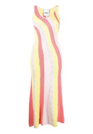 Koché panelled ankle-length dress - Giallo