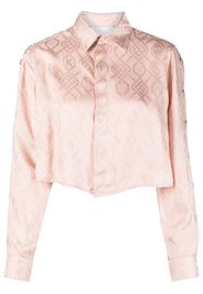 Koché printed cropped blouse - Rosa