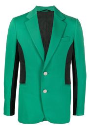 Koché colour-block single-breasted blazer - Verde