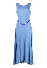 Koché lace-trim sleeveless maxi dress - Blu