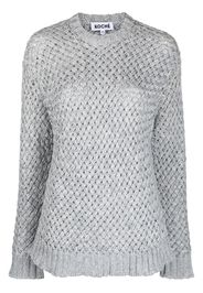 Koché chunky-knit cotton jumper - Grigio