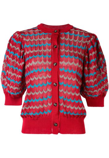 Cardigan con maniche a palloncino