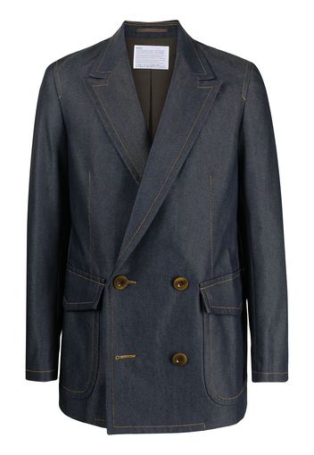 Kolor double-breasted blazer - Blu